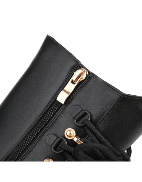 Fashion microfiber material designer lady boots for women with block heels slip on women's shoes with different colors