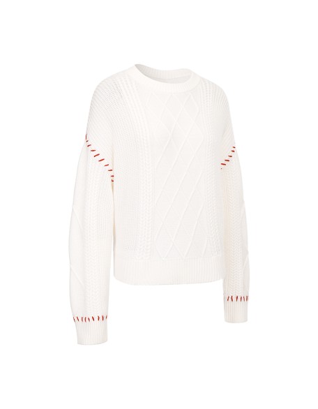 Knitwear manufacturers custom fall roundneck long sleeve wool casual solid color knitted pullover sweater women knit sweater