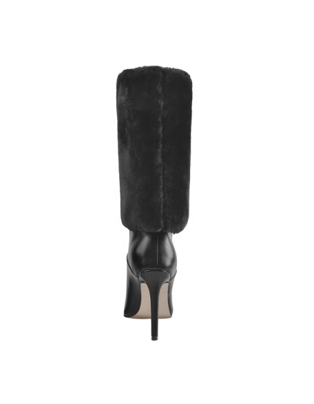 Brand added snow boot women's fur material little girl boots shoes ODM design New fashion footwear factory collection