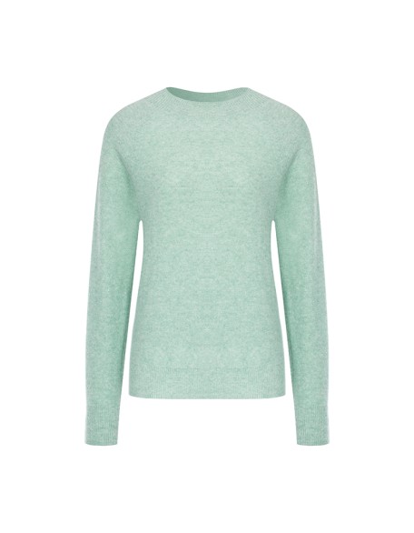 Knitwear manufacturers custom fall winter roundneck long sleeve cashmere blend 2022 fashion women sweaters knit sweater