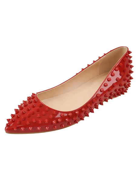 2021 woman Flat studded manufactory handmade smart shoes for women wholesale price