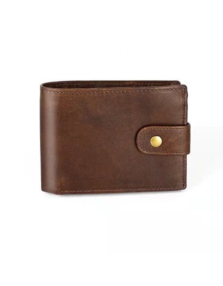 New fashion Anti deform luxury wallets RFID cowhide genuine leather wallet for men