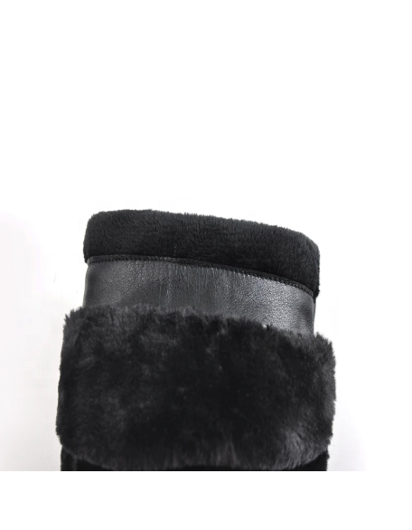 Brand added snow boot women's fur material little girl boots shoes ODM design New fashion footwear factory collection