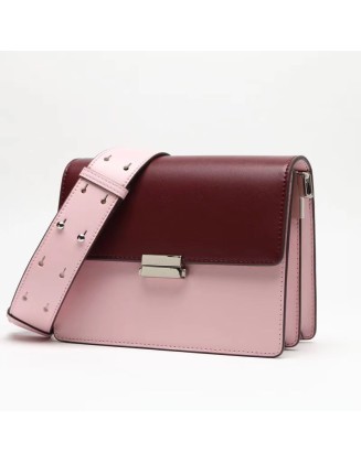 High Cost-effective Retro Classic Design Cowhide Mini Square cross body bag luxury genuine Leather Handbag