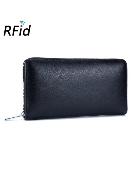 Hot sale high quality fashion luxury women designer purse wallet for women fashionable RFID genuine leather wallets