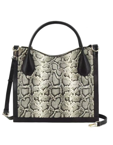 Elegant 2022ss Snake Print Bags Designer Vintage Genuine Leather Big Tote Shoulder Bags for Women
