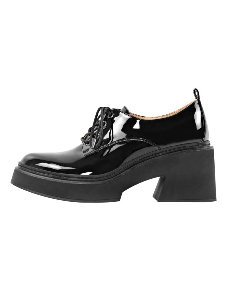 Patent PU Dress shoes oxfords women shoes round toe flat shoes factory selling directly