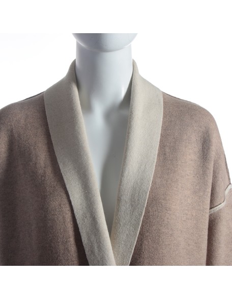 2021 factory custom fashion minimalist color block women's cardigan autumn winter lady long sweater coat