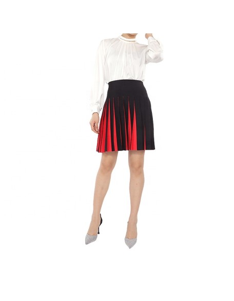 Knitwear manufacturers custom Summer  fashion knit pleated skirt high waist Elastic sexy women's skirts