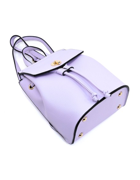 Fashion Drawstring Backpack Satchel Multi-function Lady Shoulder Bag Vegan Leather Women Small Outdoor Backpack