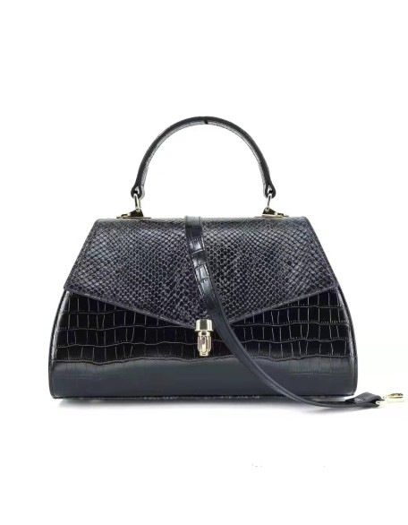 Fashion Cover Unique Clutch Shoulder Bag Snake Pattern Sling Bag Luxury Crocodile Pattern Crossbody Leather Handbag for Women
