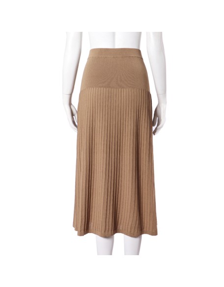 Knitwear manufacturers custom summer high rise stretch ribbed knit women's skirt