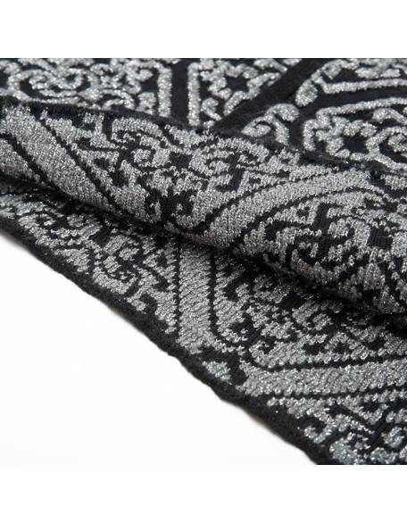 Knitwear manufacturers selling new long sleeved western wind print grey fashion lapel women knitted suit coat