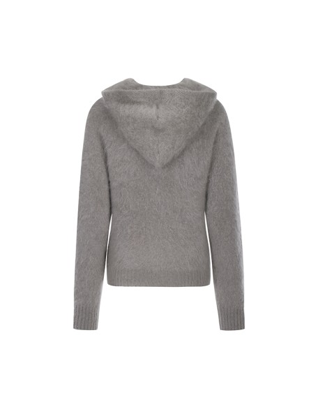 Knitwear manufacturers custom hooded fluffy cashmere fashion loose casual pullovers women sweater knit sweater women