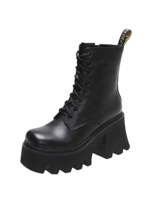 2022 new vampire boots women's ankle martin boots PU material factory wholesaler