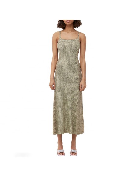 Knitwear manufacturers custom halter sleeveless backless casual modest dresses women lady elegant sweater knit women's dresses