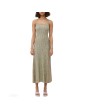 Knitwear manufacturers custom halter sleeveless backless casual modest dresses women lady elegant sweater knit women's dresses