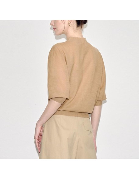 Knitwear manufacturers custom autumn winter loose elegant casual 100% wool turtleneck long sleeve pullover knit sweater women