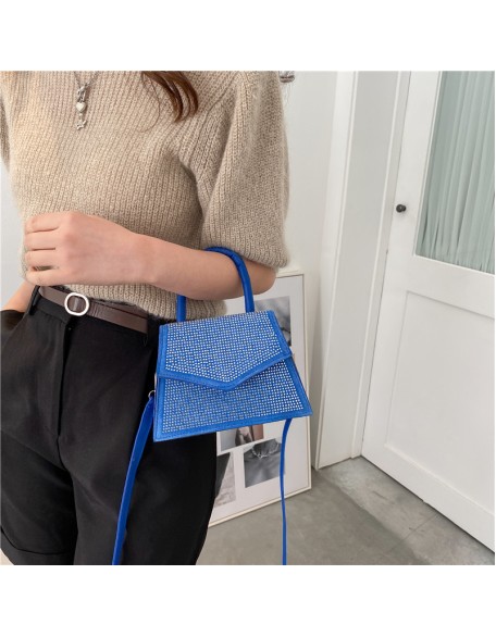 New designs diamond women pu leather party evening bag fashion Crossbody handbagfor women lady