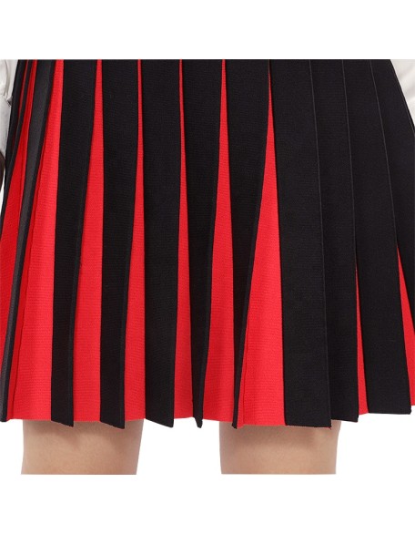 Knitwear manufacturers custom Summer  fashion knit pleated skirt high waist Elastic sexy women's skirts