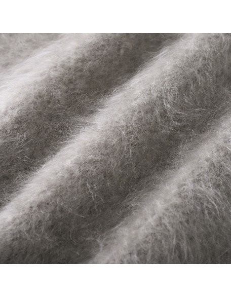 Knitwear manufacturers custom hooded fluffy cashmere fashion loose casual pullovers women sweater knit sweater women