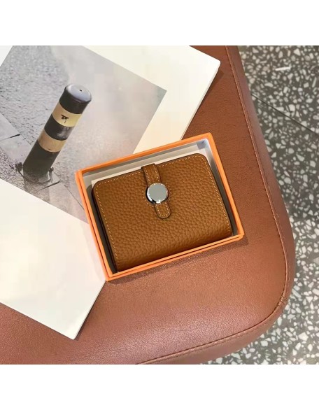 2022 New Designer Togo Leather Wallet Classical Mini Card Holder First Layer Cowhide Leather Wallet for Women