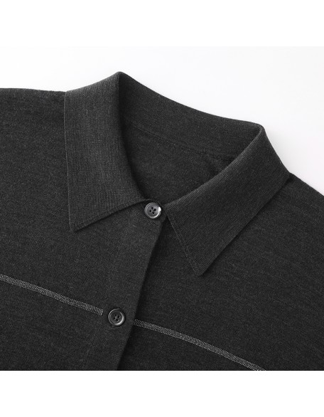 Knitwear manufacturers custom summer beaded wool elegant casual button knit top short cardigan sweater women knit cardigan women