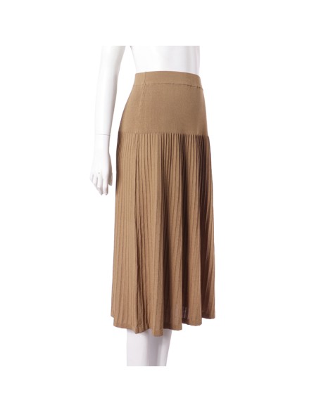 Knitwear manufacturers custom summer high rise stretch ribbed knit women's skirt