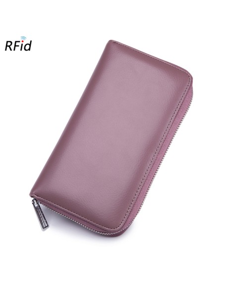 Hot sale high quality fashion luxury women designer purse wallet for women fashionable RFID genuine leather wallets