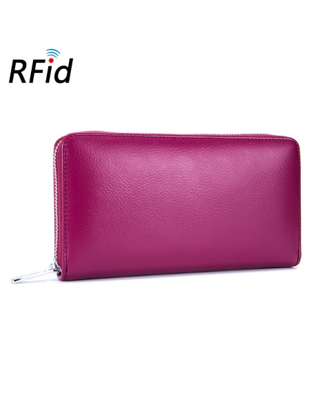 Hot sale high quality fashion luxury women designer purse wallet for women fashionable RFID genuine leather wallets