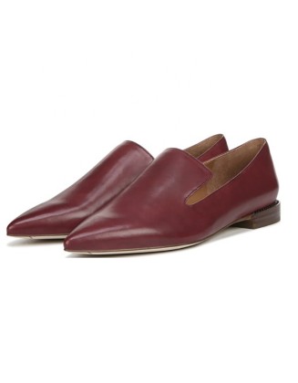 Factory selling genuine leather flat women loafer shoes
