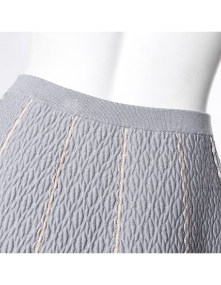 Knitwear manufacturers custom new designs summer knit mature women sexy mini skirt