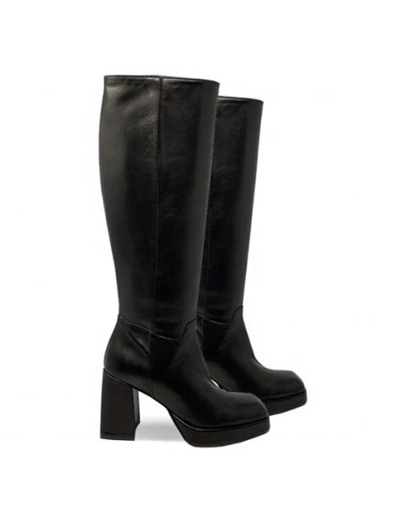 Half shaft winter boots for women block heels with square toe shape customized design in factory