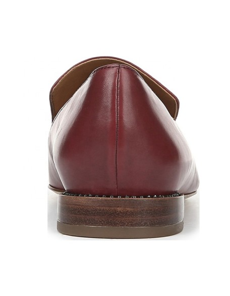 Factory selling genuine leather flat women loafer shoes