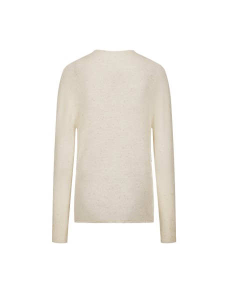 Knitwear manufacturers custom round neck elegant casual wool long-sleeved knit sweater solid color women's tops knit sweaters