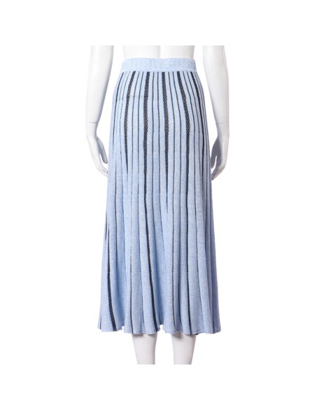 Knitwear manufacturer custom fashion design spring ladies casual knit long skirts for women