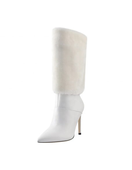 Brand added snow boot women's fur material little girl boots shoes ODM design New fashion footwear factory collection
