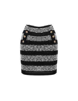 Knitwear manufacturers custom summer high waist mini sexy casual package hip sexy women in short skirts knit skirts