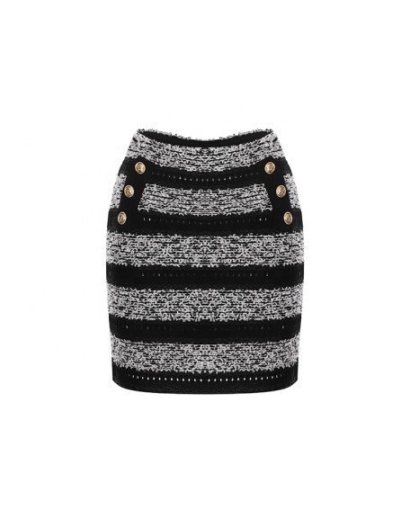 Knitwear manufacturers custom summer high waist mini sexy casual package hip sexy women in short skirts knit skirts