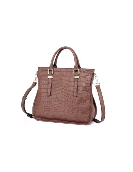 New Style Trendy Snake Skin Pattern Cross Body Bag Genuine Leather Handbag Women Shoulder Bag with Strap