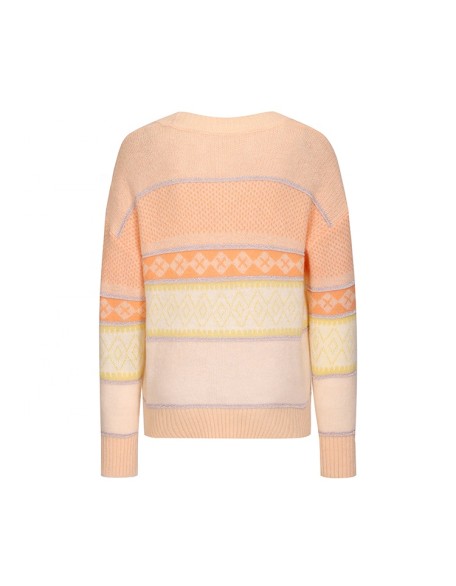 Knitwear manufacturer custom candy color v neck long sleeved women's sweater cardigans