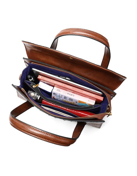 Drop Shopping Fashion Designer Women's Genuine Leather Shoulder Tote Crossbody handbag For Women