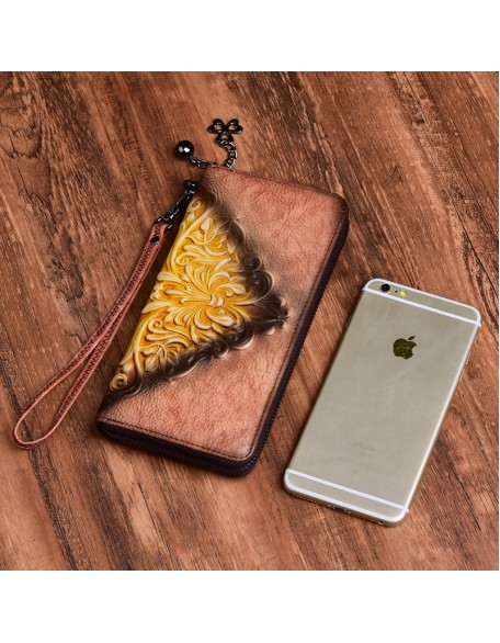 Christmas 2022 Hot Sale Gift Purses Multi-slot Card Holder Long Style Luxury Genuine Leather Wallets for Women