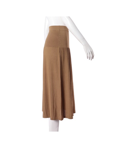 Knitwear manufacturers custom summer high rise stretch ribbed knit women's skirt