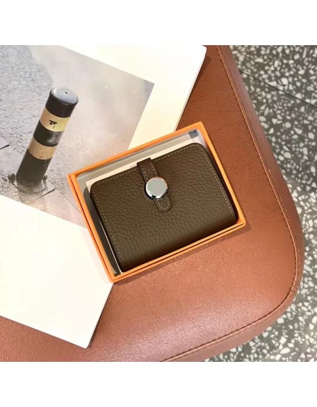 2022 New Designer Togo Leather Wallet Classical Mini Card Holder First Layer Cowhide Leather Wallet for Women