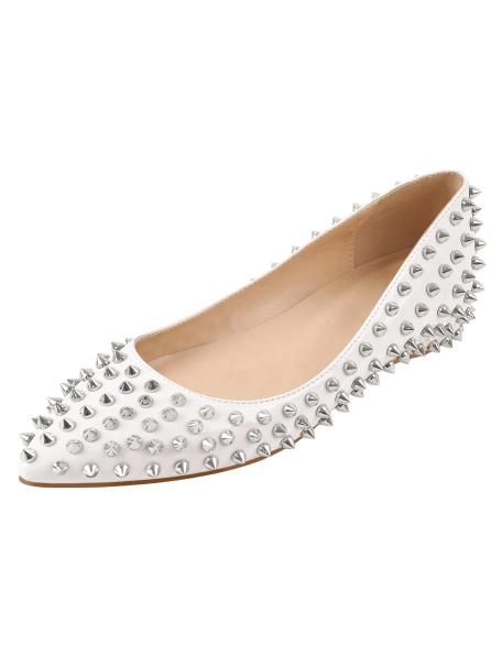 2021 woman Flat studded manufactory handmade smart shoes for women wholesale price