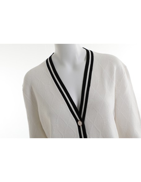 2021 new white v neck cardigan Knit long Sweaters Ladies Coat Plus Size Sweaters