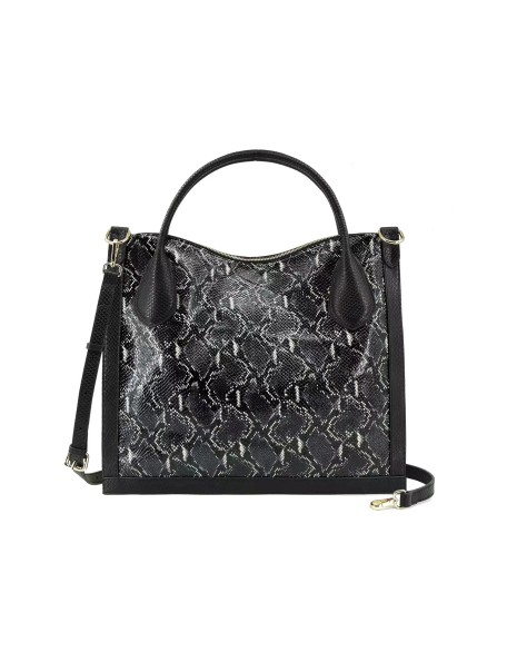 Elegant 2022ss Snake Print Bags Designer Vintage Genuine Leather Big Tote Shoulder Bags for Women