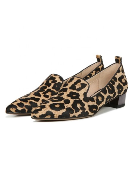 Factory selling genuine leather flat women loafer shoes
