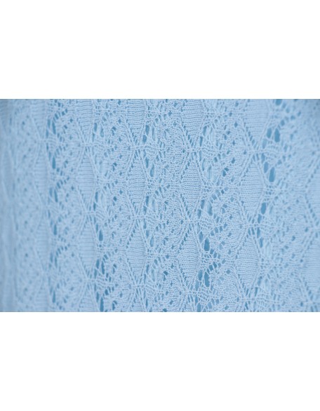 2021 new blue high waist bag hips medium sized large size thin a word skirt women knit fishtail skirt